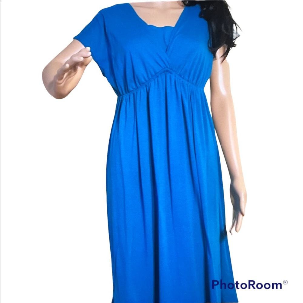 Just My Size Turquoise Kiss (blue) dress sz XL 16W